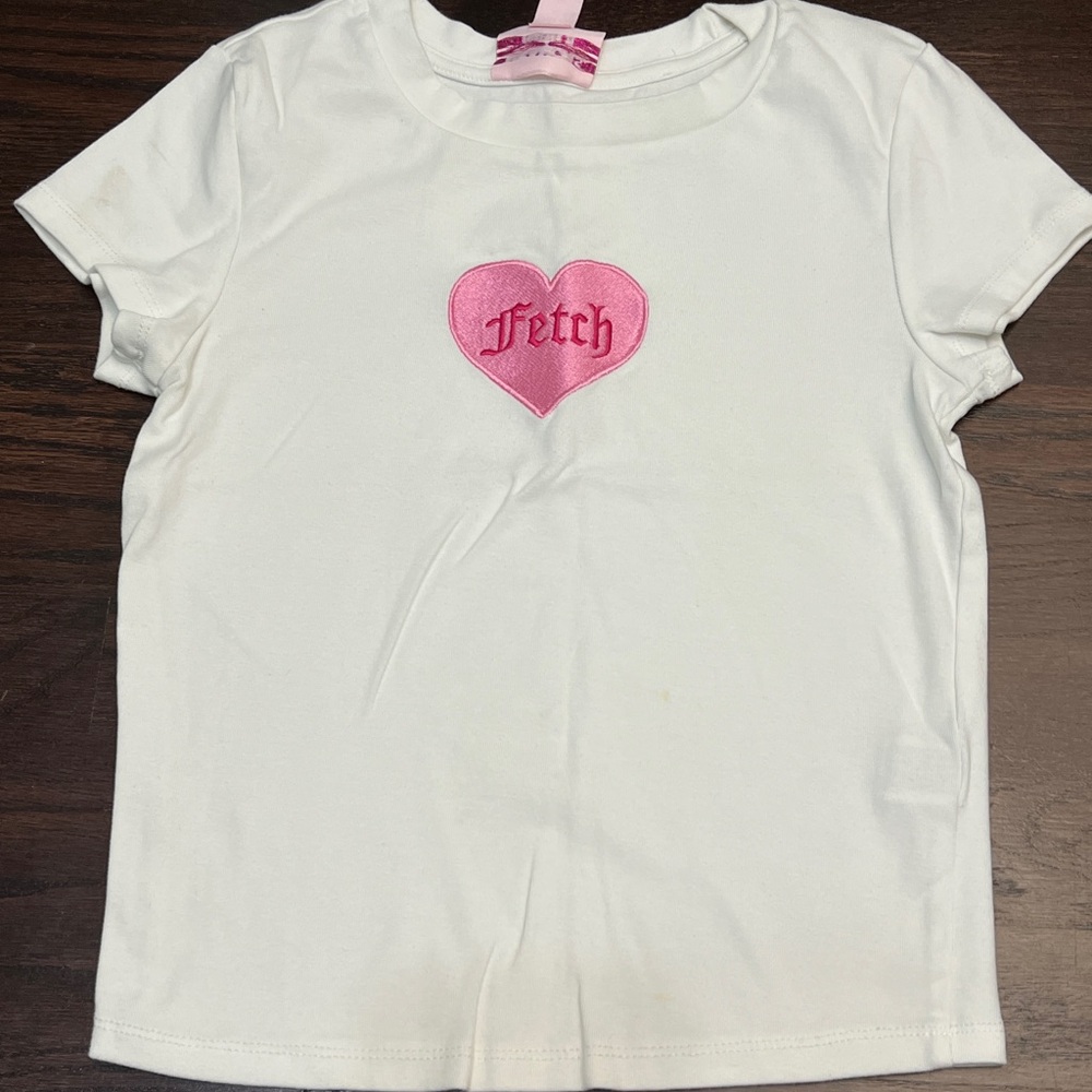 Forever 21 Fetch Mean Girls white baby tee